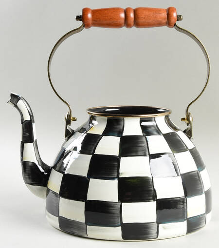 Courtly Check (Enamelware) Metal Kettle No Lid