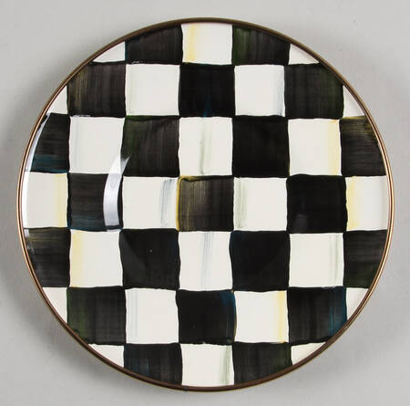 Courtly Check (Enamelware) Saucer