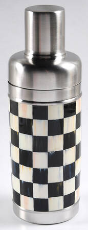 Courtly Check (Enamelware) Metal Cocktail Shaker & Lid