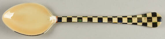 Courtly Check (Enamelware) Serving Spoon