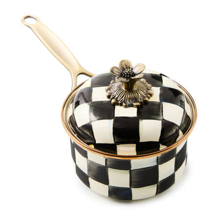 Courtly Check (Enamelware) Saucepan & Lid