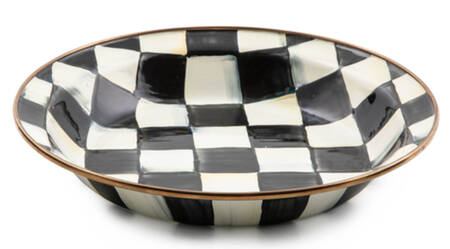 Courtly Check (Enamelware) 9" Pie Baking Plate