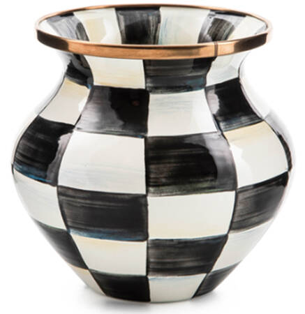 Courtly Check (Enamelware) 4" Vase