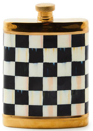 Courtly Check (Enamelware) Flask with Lid