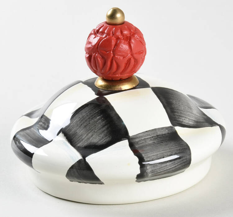 Courtly Check (Enamelware) Lid for Sugar Bowl