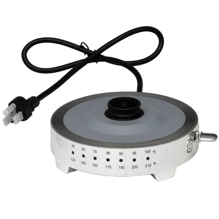 Courtly Check (Enamelware) Base for Electric Kettle with Hinged Lid
