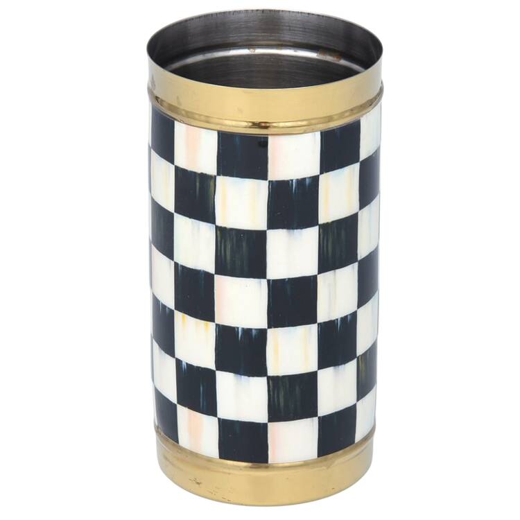 Courtly Check (Enamelware) Metal Cocktail Shaker No Lid