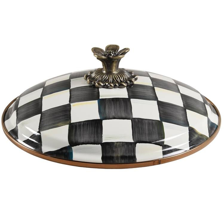 Courtly Check (Enamelware) Lid for 2.5 Qt Round Casserole