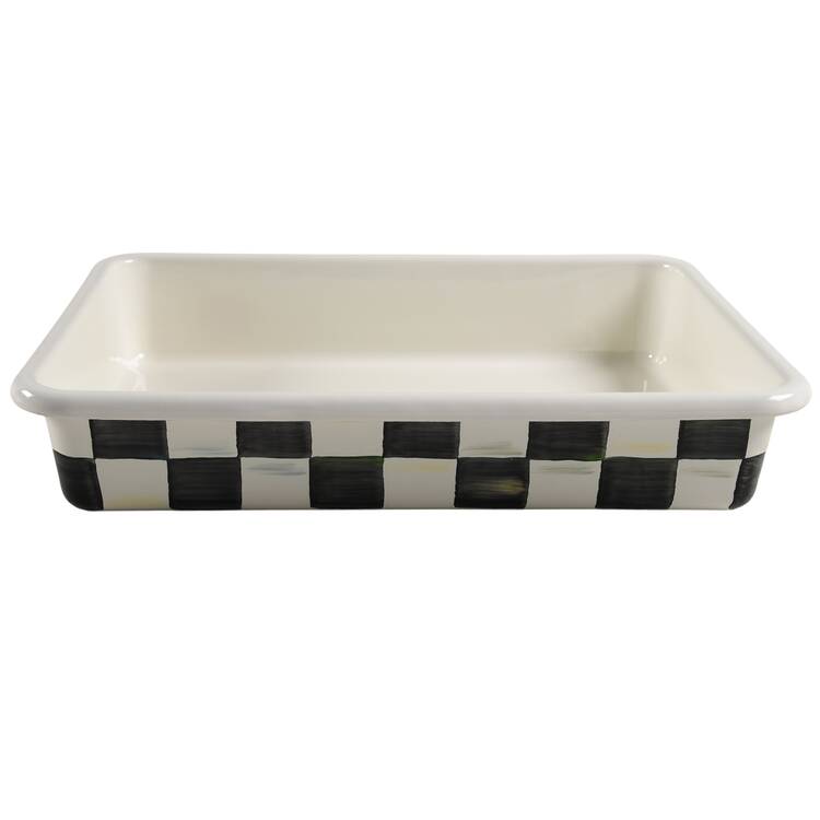 Courtly Check (Enamelware) 13"  Rectangular Baker
