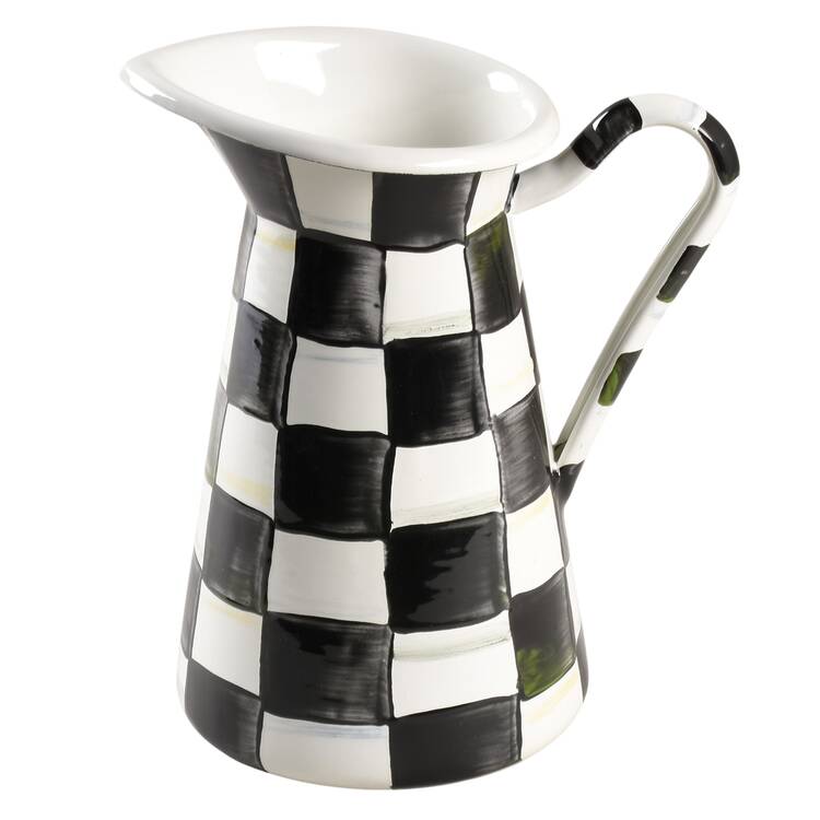 Courtly Check (Enamelware) 56 Oz Pitcher