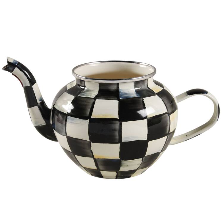 Courtly Check (Enamelware) Teapot No Lid