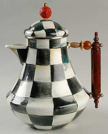 Courtly Check (Enamelware) 64 Oz Jug & Lid