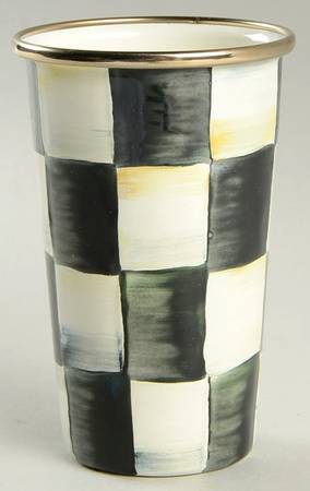 Courtly Check (Enamelware) Toothbrush Holder