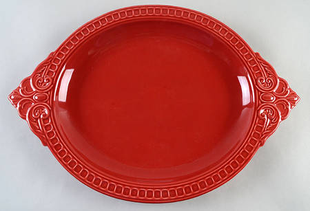 Venice Red 19" Oval Serving Platter