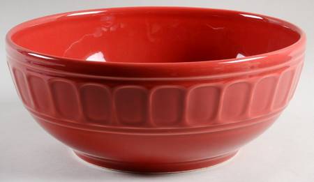 Venice Red 11" Large Salad Serving Bowl