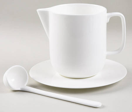 Hotel Collection Sauce Boat & Underplate with Ladle