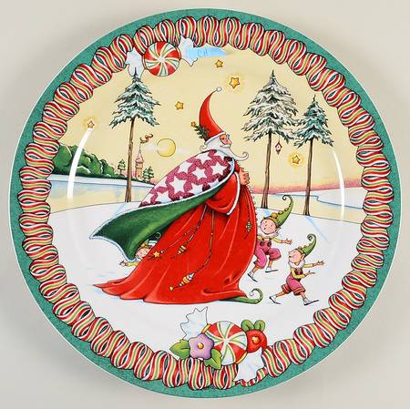 Merry Christmas 14" Chop Plate (Round Platter)
