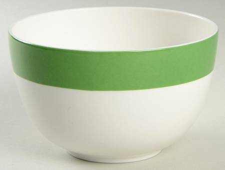 Classic Band Green Soup/Cereal Bowl
