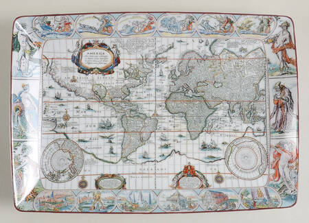Blaeu Mercator Large Rectangular Tray