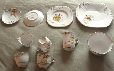 Fair Days Footed Cup & Saucer Set