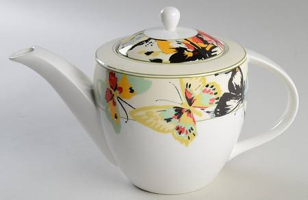 Modern Butterfly Teapot & Lid