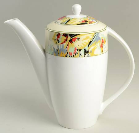 Modern Butterfly Coffee Pot & Lid