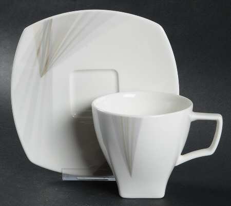 Optic Flat Cup & Saucer Set by Mikasa