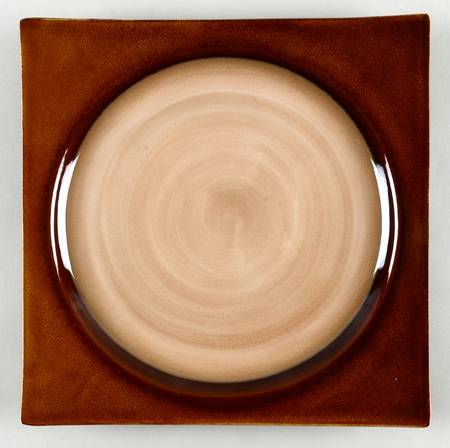 Solstice Amber 12" Square Serving Platter
