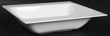 Modern White 11" Large Salad Serving Bowl