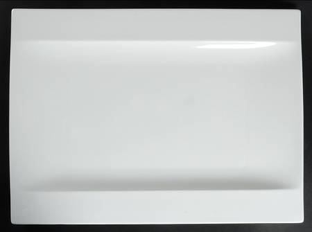 Modern White 15" Rectangular Serving Platter