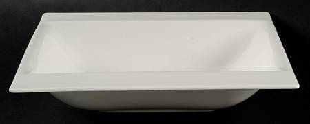 Modern White 8" Square Vegetable Bowl