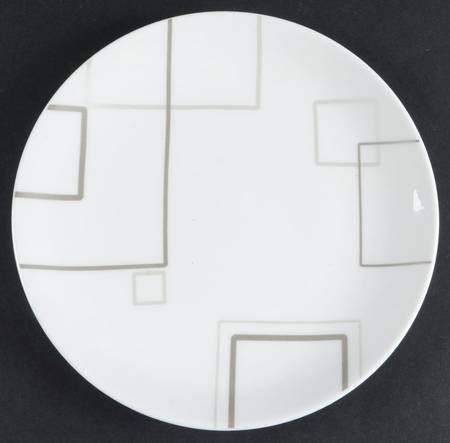 Geometric Squares Salad Plate