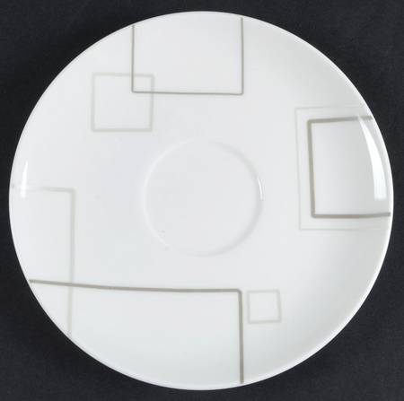 Geometric Squares Saucer