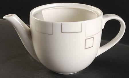 Geometric Squares Teapot No Lid