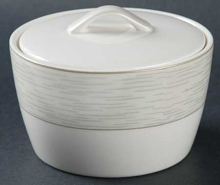 Spun Ivory Sugar Bowl & Lid