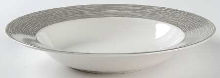 Spun Charcoal Large Rim Soup Bowl