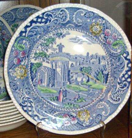 Landscape Blue Multicolor by W R Midwinter Ltd
