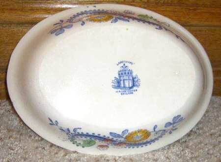 Landscape Blue Multicolor 9" Oval Vegetable Bowl