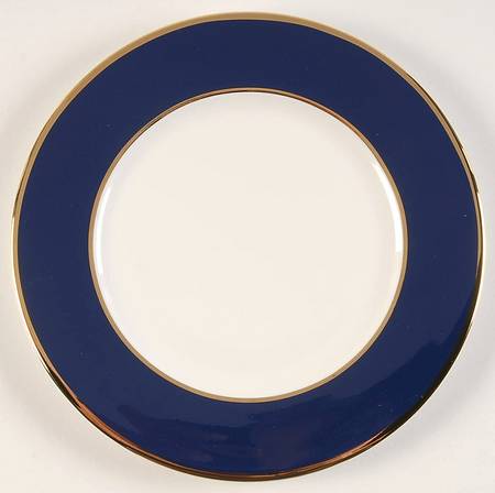Color Studio Blue and Gold Bread & Butter Plate