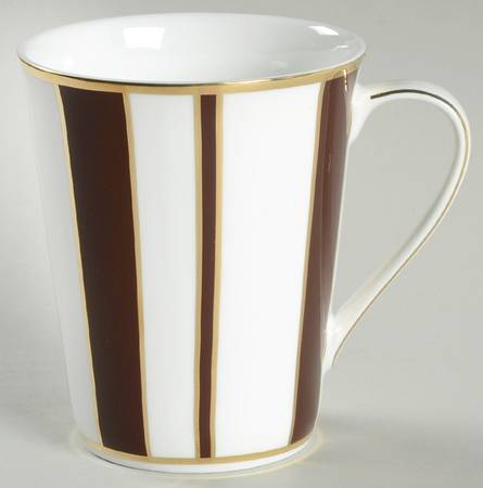 Color Studio Brown and Gold Accent Mug