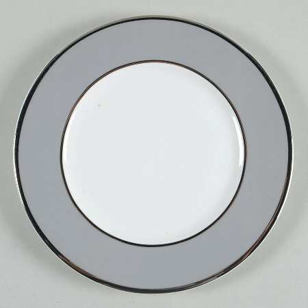 Color Studio Gray and Platinum Bread & Butter Plate