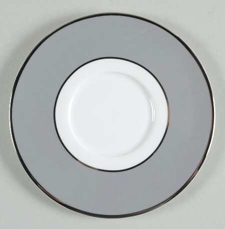 Color Studio Gray and Platinum Saucer