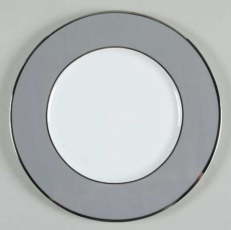 Color Studio Gray and Platinum Salad Plate