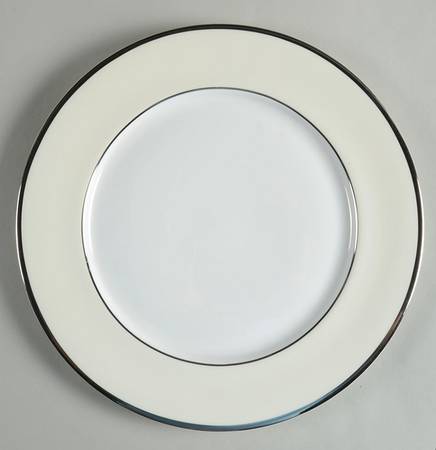 Color Studio Ivory and Platinum Service Plate (Charger)