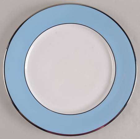 Color Studio Light Blue and Platinum Service Plate (Charger)