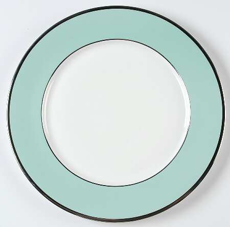 Color Studio Turquoise and Platinum Service Plate (Charger)