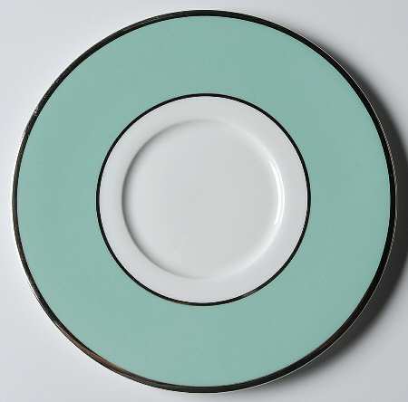 Color Studio Turquoise and Platinum Saucer
