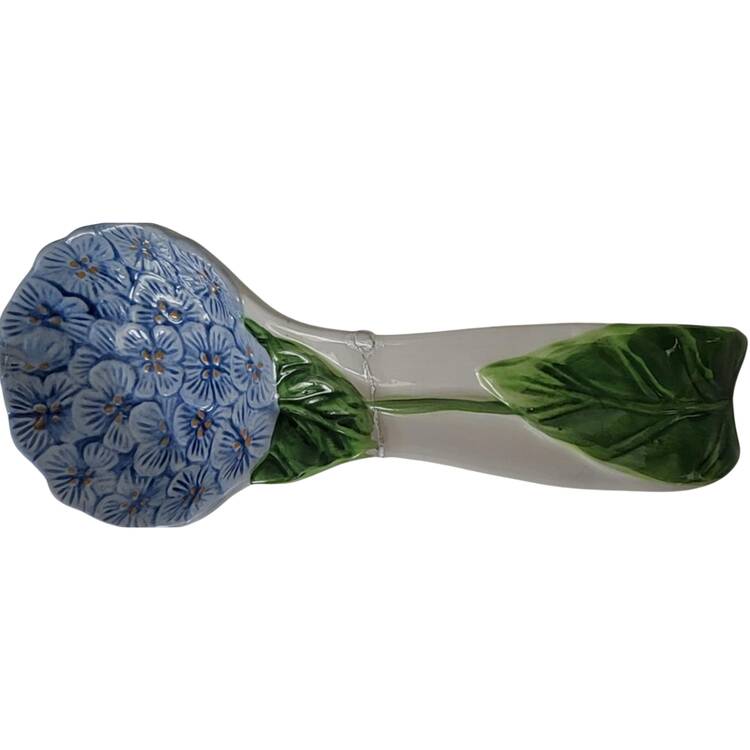 Hydrangea Mist Spoon Rest/Holder (Holds 1 Spoon)