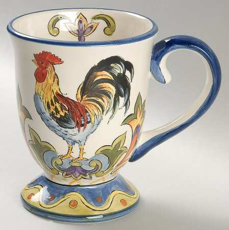 Green Talavera Rooster Mug