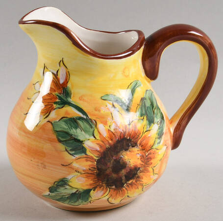 Toile Sunflower Creamer